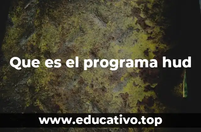 Que es el programa hud