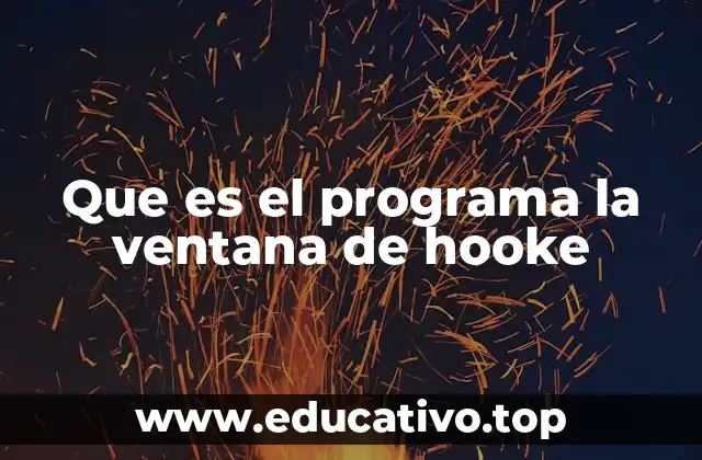 Que es el programa la ventana de hooke