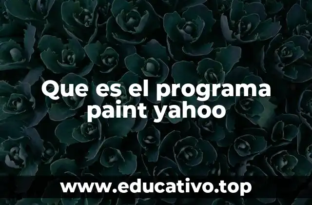 Que es el programa paint yahoo