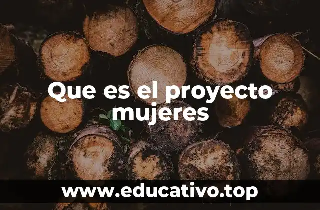 Que es el proyecto mujeres