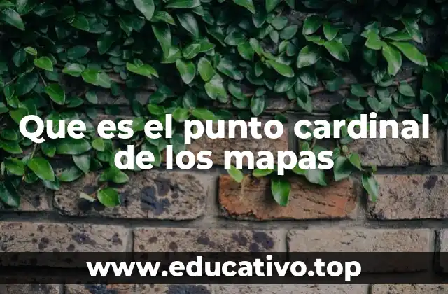 Que es el punto cardinal de los mapas