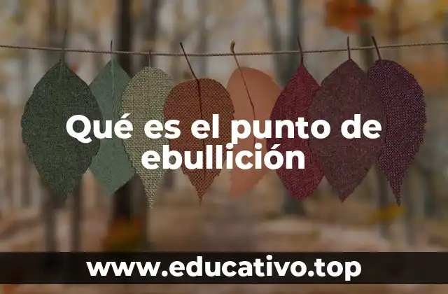 La importancia del punto de ebullición en la química