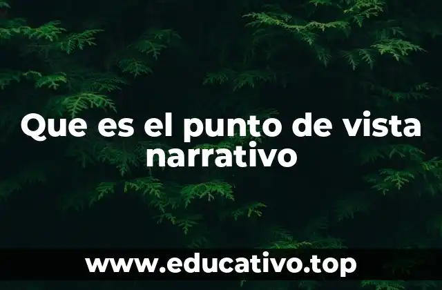 Que es el punto de vista narrativo