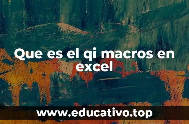 Que es el qi macros en excel
