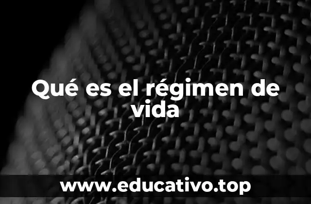 Cómo construir un régimen de vida saludable