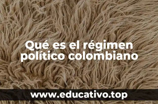 Qué es el régimen político colombiano