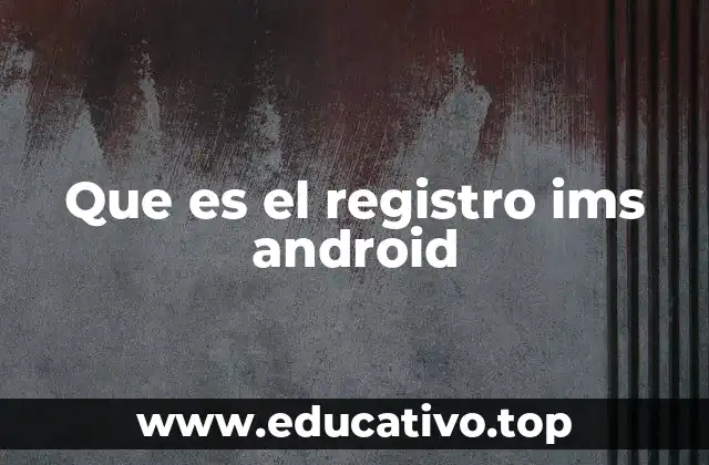 Que es el registro ims android