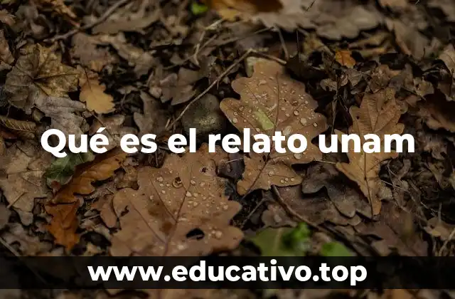 Qué es el relato unam