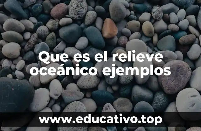 Que es el relieve oceánico ejemplos