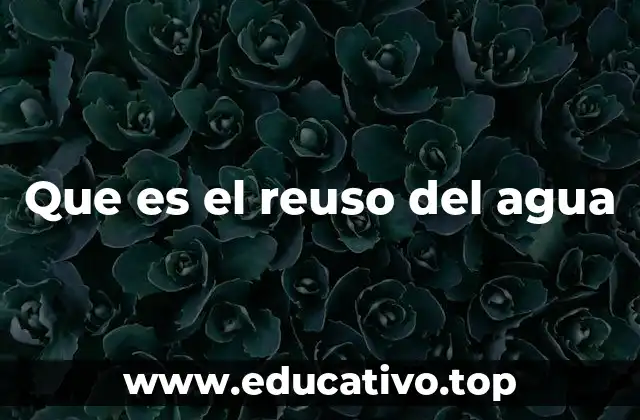 Que es el reuso del agua