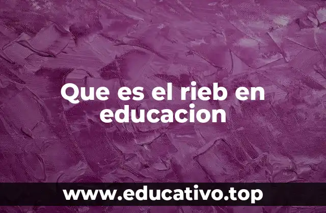 Que es el rieb en educacion