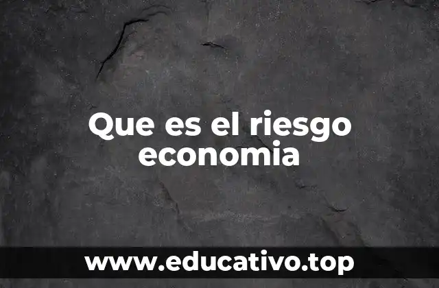 Que es el riesgo economia