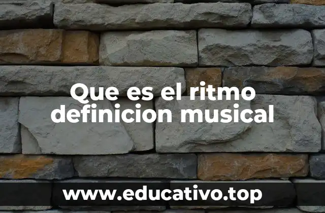 El ritmo como base de la estructura musical