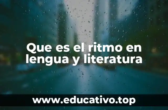 El ritmo como herramienta de expresión y comunicación