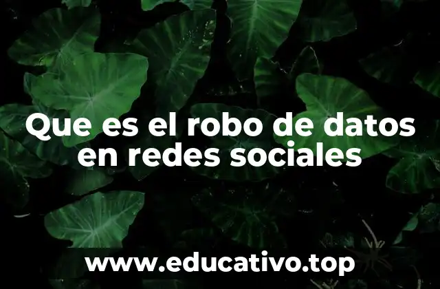 Que es el robo de datos en redes sociales