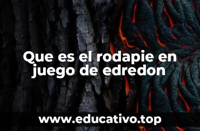 El rodapie como herramienta de interacción social