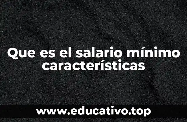El salario mínimo como herramienta de protección laboral
