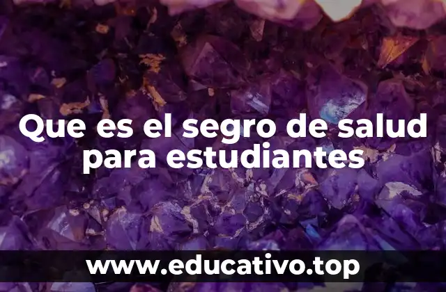 Que es el segro de salud para estudiantes