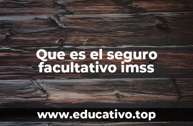 La importancia del seguro facultativo IMSS en la seguridad social