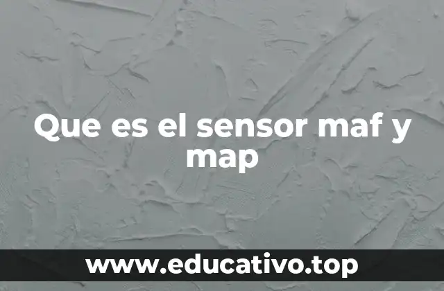Que es el sensor maf y map