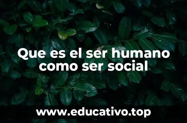 El hombre en la sociedad: una relación inseparable