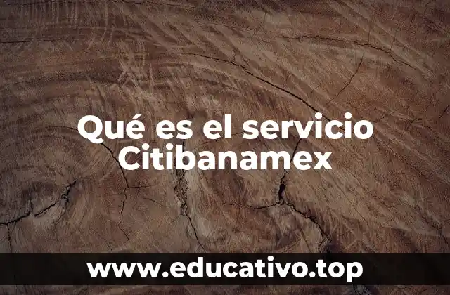 Qué es el servicio Citibanamex