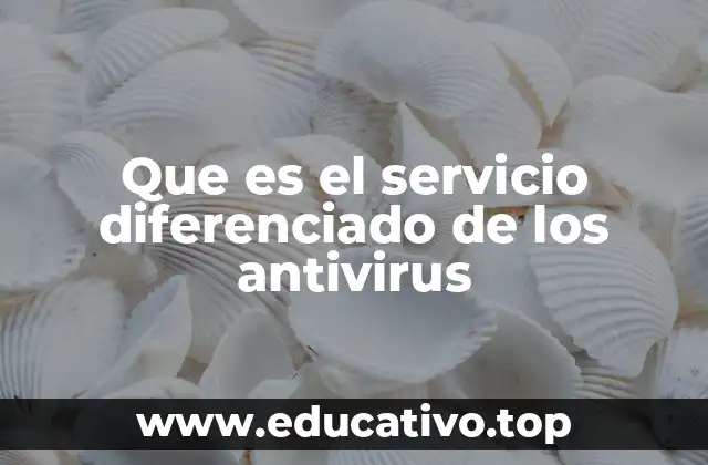 Que es el servicio diferenciado de los antivirus