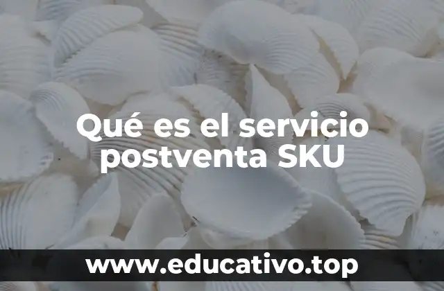 Qué es el servicio postventa SKU