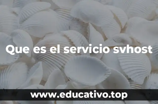 Que es el servicio svhost