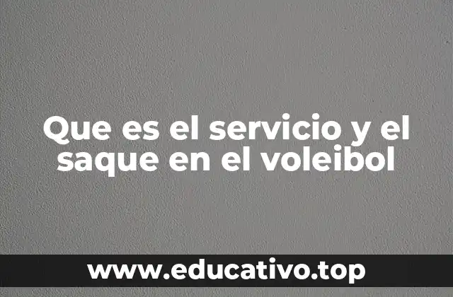 El servicio como punto de partida de cada jugada