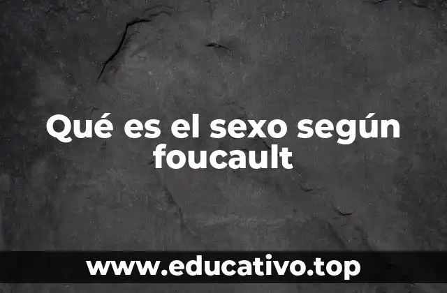 El sexo como construcción social y no como realidad biológica