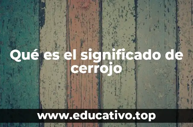 Qué es el significado de cerrojo