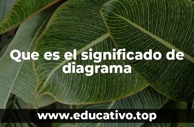 Que es el significado de diagrama