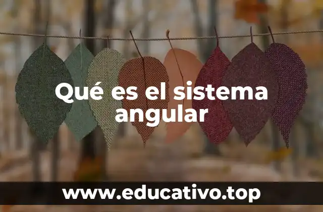 Qué es el sistema angular