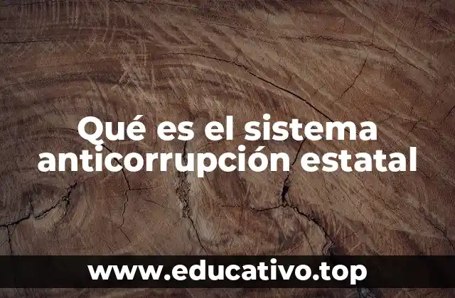 Qué es el sistema anticorrupción estatal