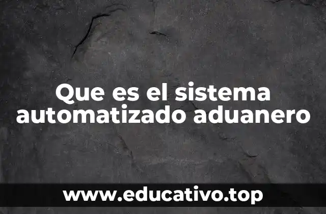 Que es el sistema automatizado aduanero