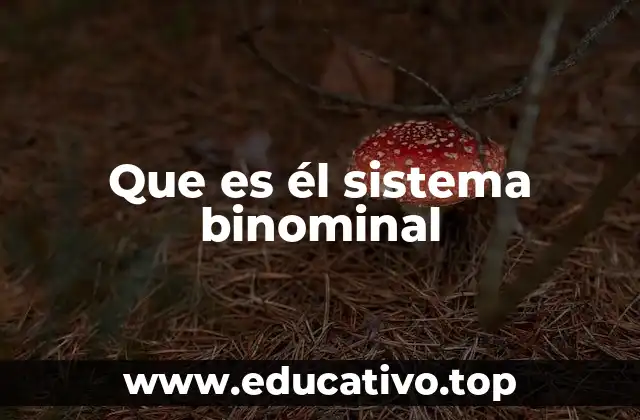 Que es él sistema binominal