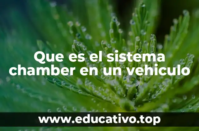 Que es el sistema chamber en un vehiculo