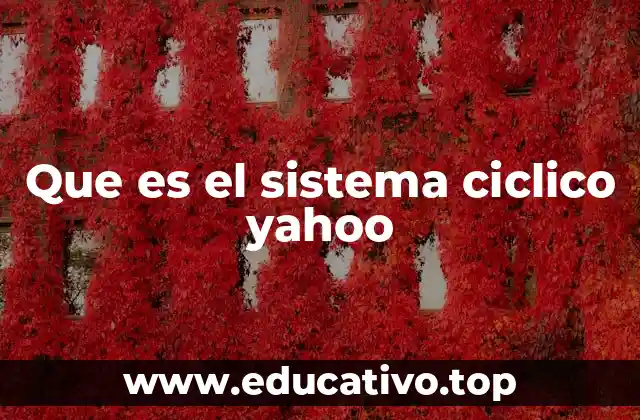 Que es el sistema ciclico yahoo