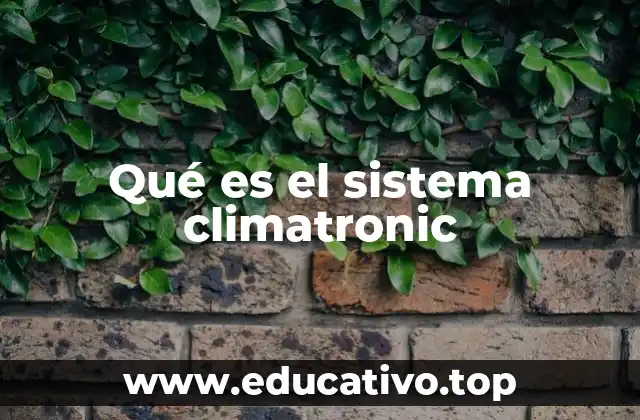 Qué es el sistema climatronic