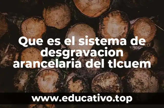 Que es el sistema de desgravacion arancelaria del tlcuem