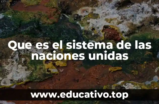 Que es el sistema de las naciones unidas