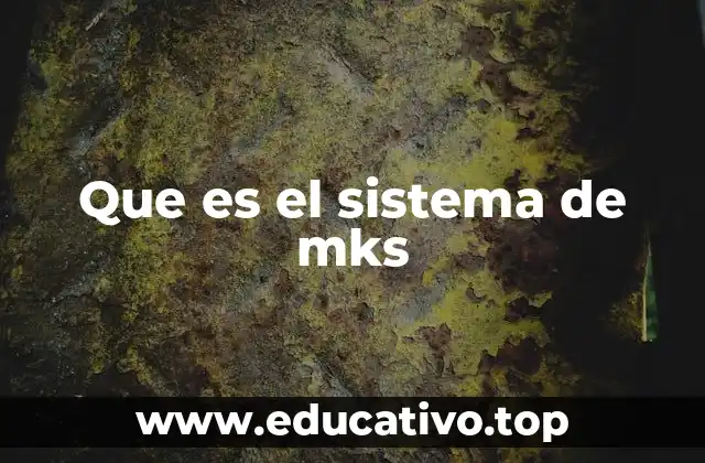 Que es el sistema de mks