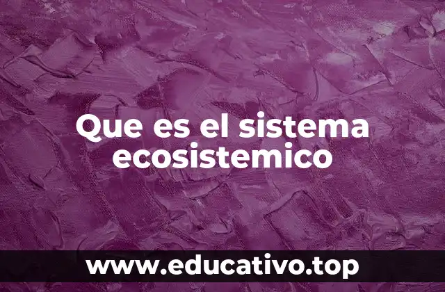 Los componentes esenciales de un sistema ecosistémico