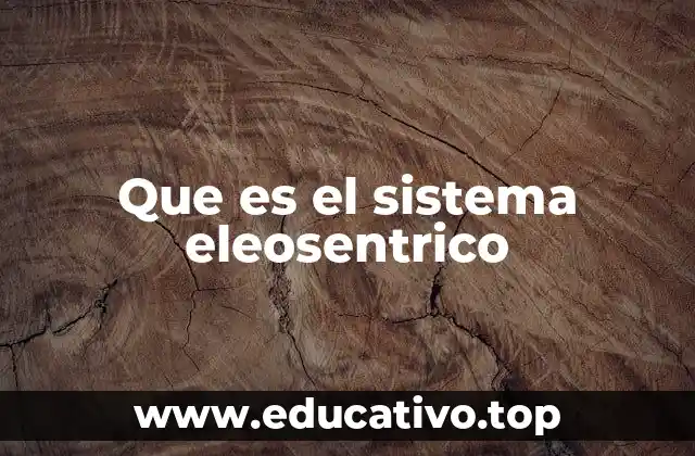 Que es el sistema eleosentrico