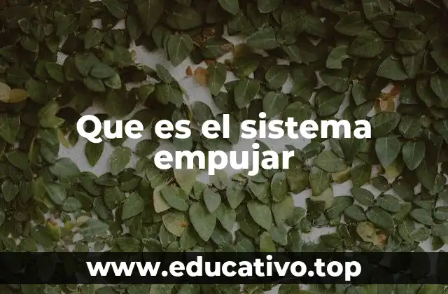Que es el sistema empujar