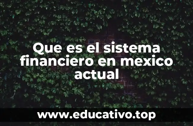 La importancia del sistema financiero en la economía mexicana