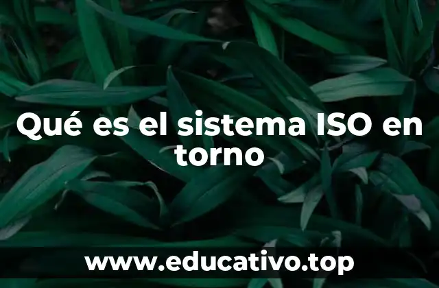 Qué es el sistema ISO en torno
