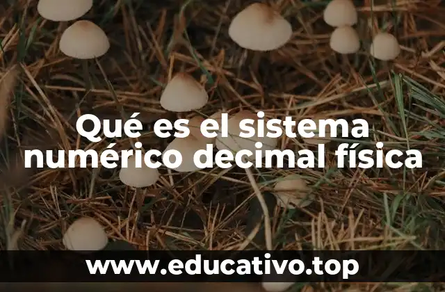 Qué es el sistema numérico decimal física