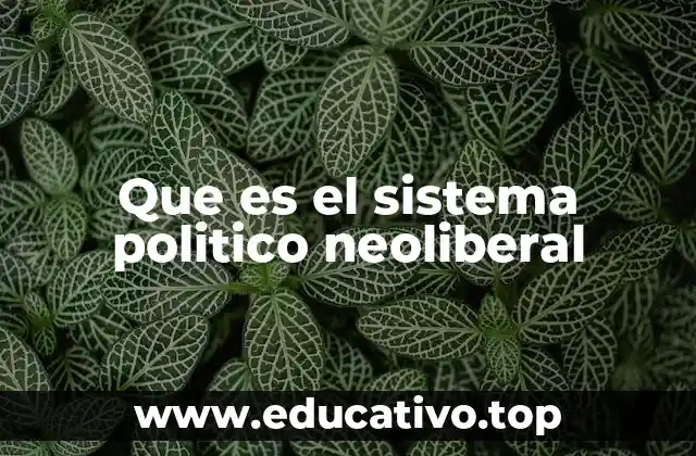 El rol del Estado en un sistema neoliberal